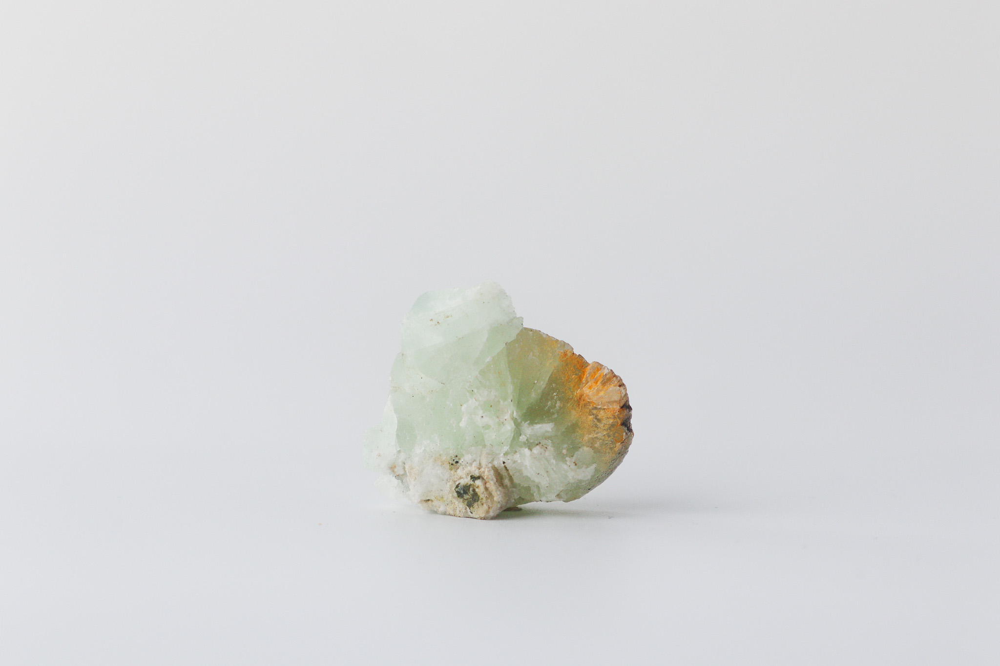 Prehnite in Quartz