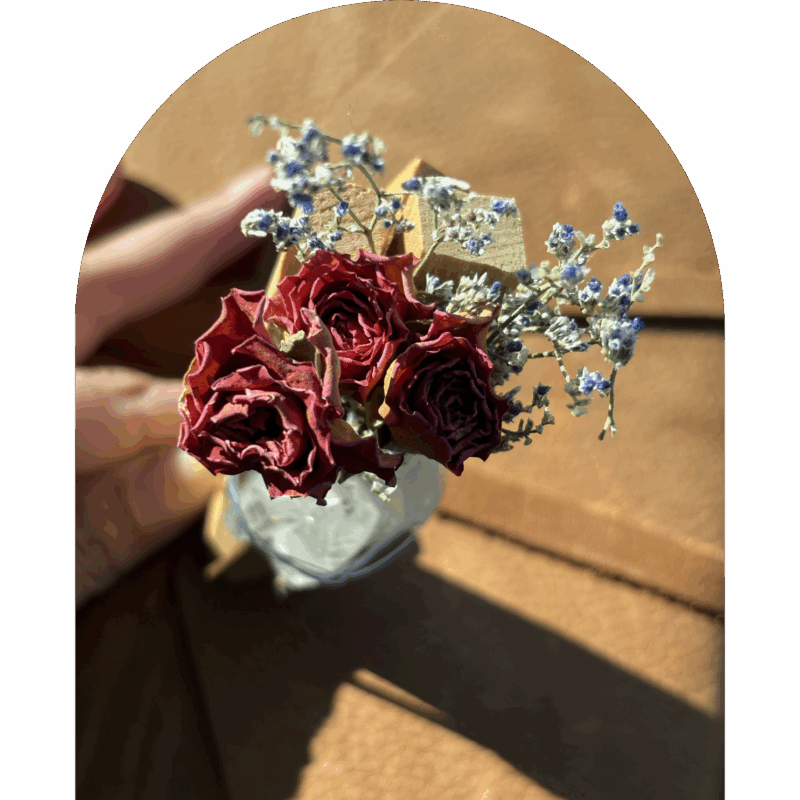 Heartfire Bloom (Red Rose + Clear Quartz + Palo Santo) - Image 3