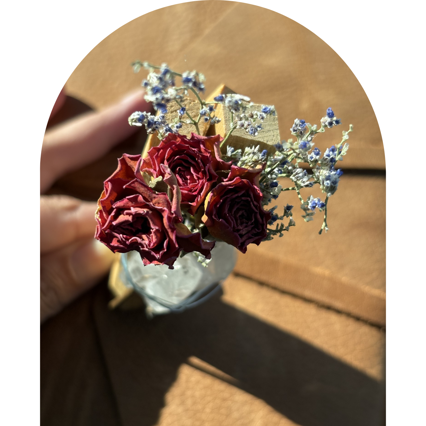 Heartfire Bloom (Red Rose + Clear Quartz + Palo Santo) - Image 3