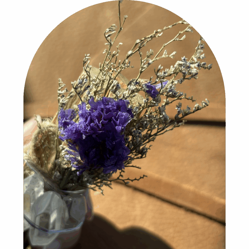 Mystic Veil (Purple Statice + Clear Quartz + Palo Santo) - Image 3