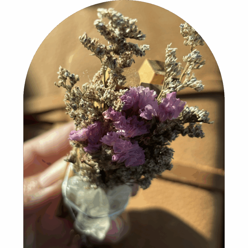 Blushing Spirit (Pink Statice + Clear Quartz + Palo Santo) - Image 3
