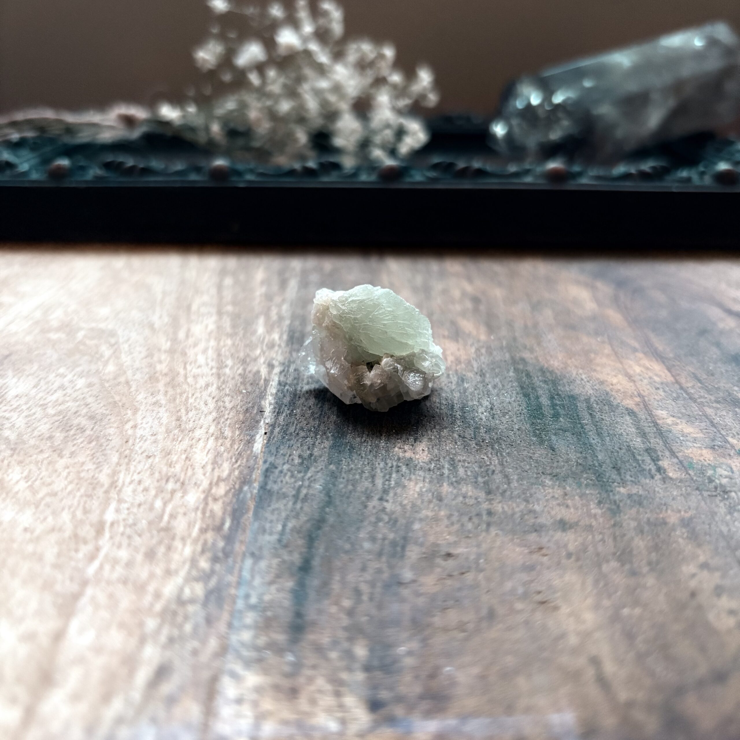 Prehnite in Quartz