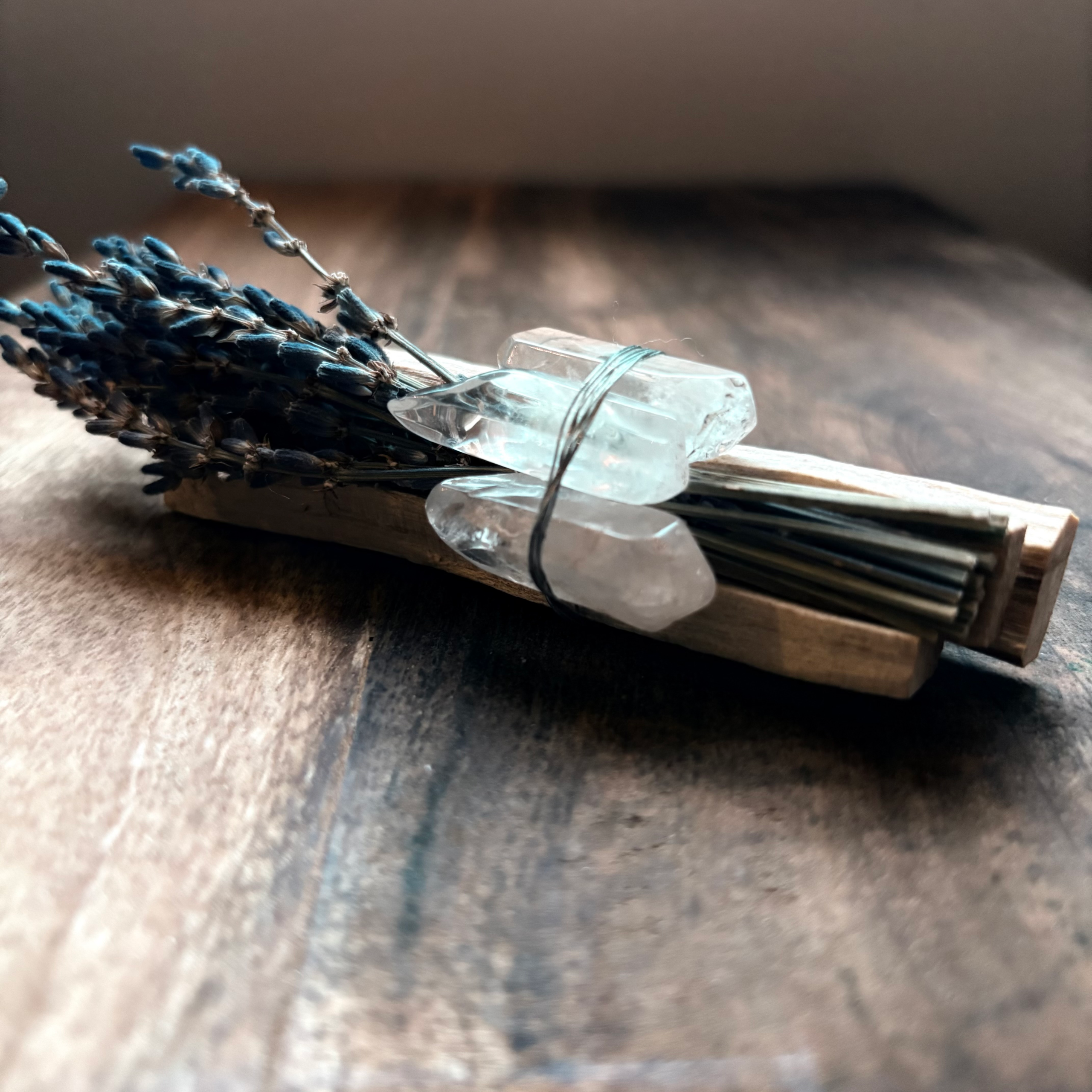 Lavender + Clear Quartz + Palo Santo